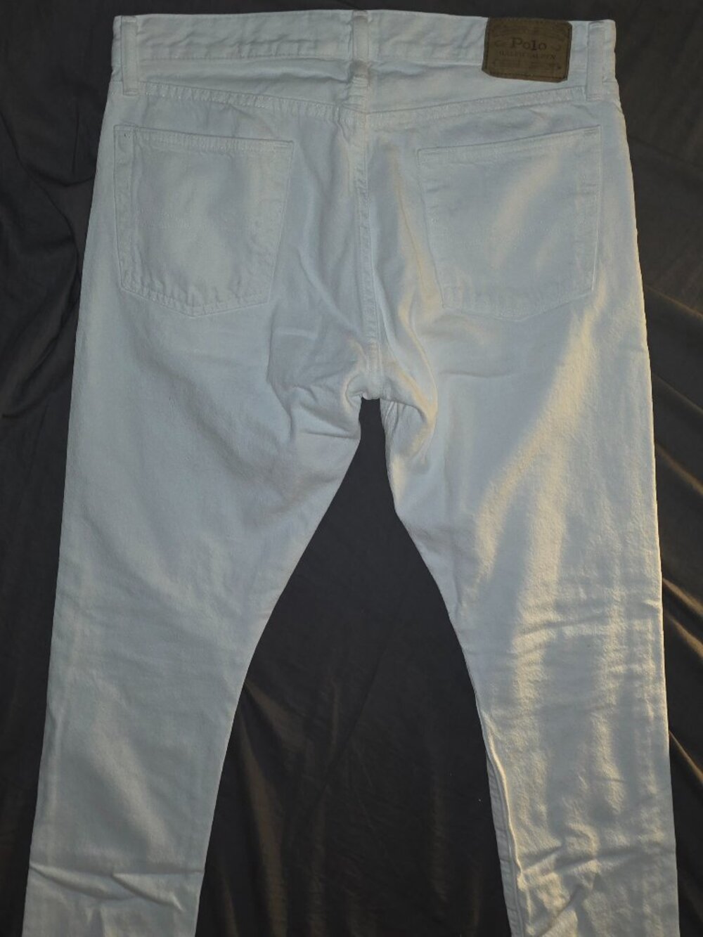 Polo Ralph Lauren Men's White Sullivan Slim Fit Jeans(Waist 33)